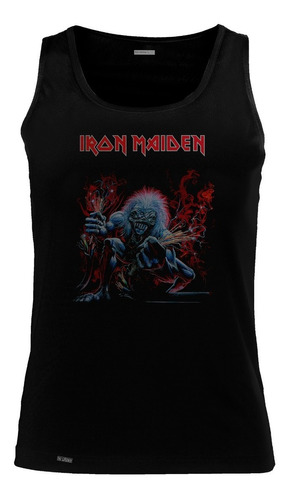 Camiseta Esqueleto Iron Maiden  Poster Banda Rock Metal Sbo