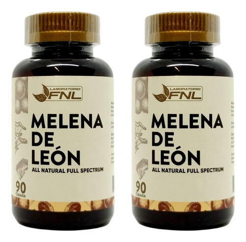 Melena De León Full Spectrum Pack 2 Frascos 180 Caps Fnl