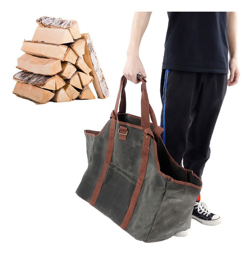 Bolsa De Transporte De Madera Impermeable De Lona Encerada