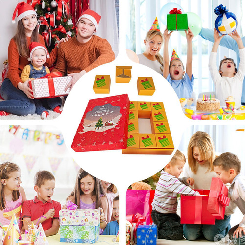 Cajas De Calendario De Adviento Cajas De Navidad Cuenta Atrá