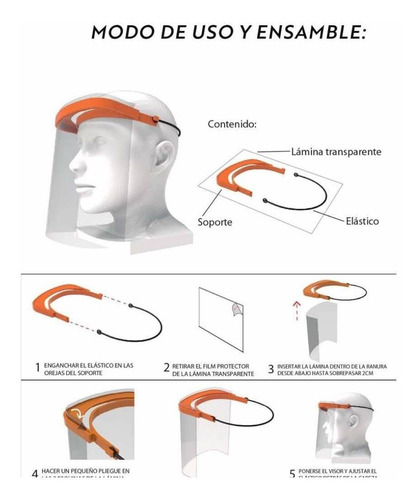 Máscara De Protección Facial Antisalpicadura Calidad Massuar