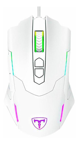 Mouse Gamer 7200dpi 7 Botões Brigadier T-dagger Branco Rgb