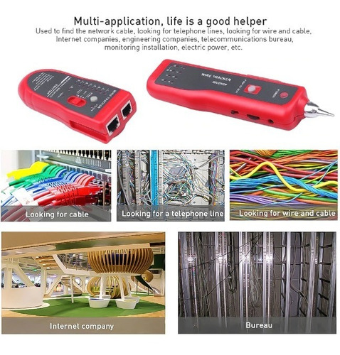 Probador Cable Red Lan Ethernet Rj11 Rj45 Buscador Línea Cat