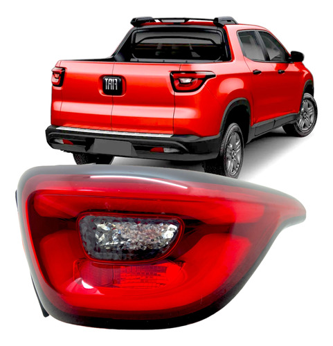 Lanterna Traseira Fiat Toro 2016 2017 A 2024 Com Led Direito