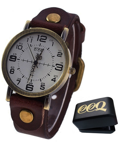 Relógio Feminino Ccq Modelo 1008 Pulseira De Couro