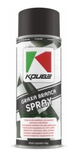 Koube Graxa Branca Spray P/ Carros Bicicletas Motos