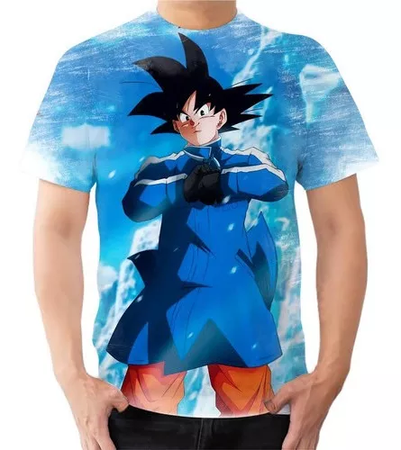 Camiseta Branca Filho Son Goku Dragon Ball Z Mangá Goten #