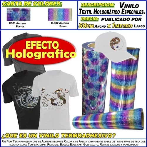 Vinilo Textil Holografico Termoadhesivo – Moritzu