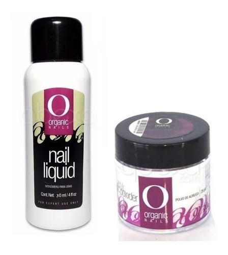 Original Pack Organic Nails, Monomero 60ml+ Polimero 28g