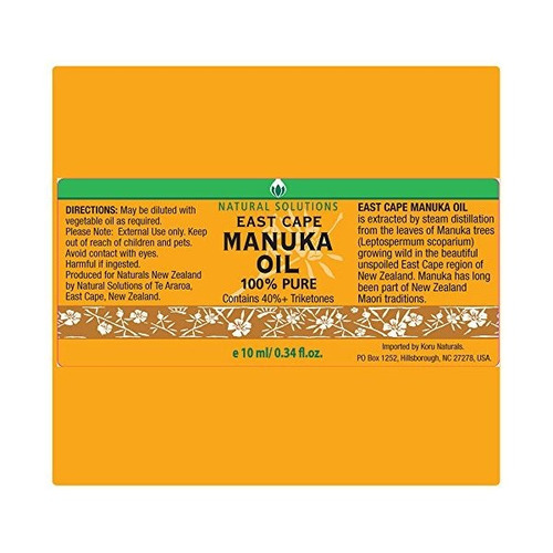 Manuka Aceite 100% Puro Oriental Del Cabo Te Araroa Alto Con