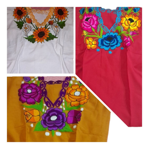 3 Blusas Artesanales Talla Grande. 