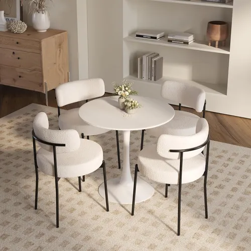 Mesa Tulip Cocina Comedor + 4 Sillas Diseño - Alto Impacto