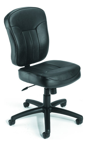 Boss Office Products Silla De Trabajo De Cuero Con Brazos D.