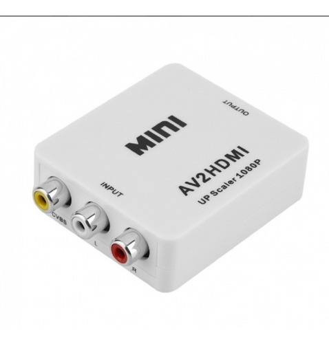 Conversor Rca A Hdmi Adaptador Tv Tubo Play Convertidor 1080