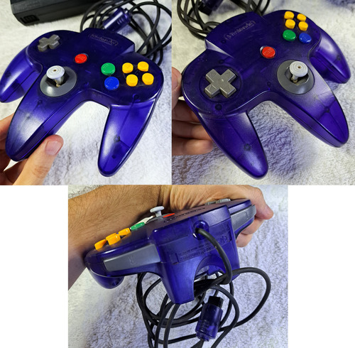 Console Nintendo 64 Uva Nacional Funcionando. Sabores N64 Violeta (Usado)