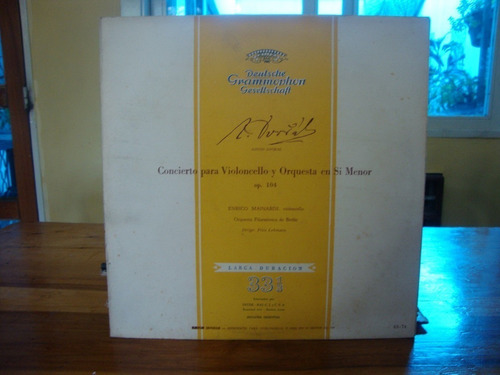 Vinilo Filarmonica De Berlin Mainardi Violoncello Dvorak Cl2
