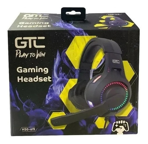 Imagen 2 de 2 de Auriculares Gamer Headset Led Microfono Gtc Hsg-615
