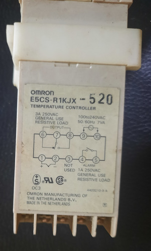 Control De Temperatura Digital Omron E5cs R1kjx (Usado)