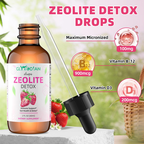 Glyxcodian Gotas Zeolita Clinoptilolita Con Vitaminas B12 D3