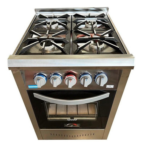 Imagen 7 de 8 de Cocina Industrial Speed 4 H 55 Cm Visor + Campana Circular