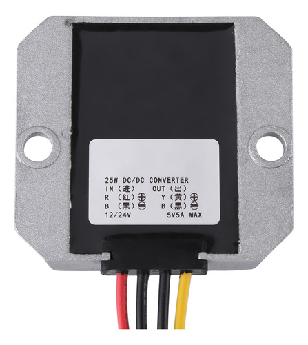 Convertidor De Vehículo Dc-dc 12v/24v A 5v 5a 25w Voltage St