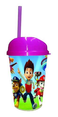 Vaso Pitillo Paw Patrol X 12 Sorpresa Piñata Regalo Fiesta