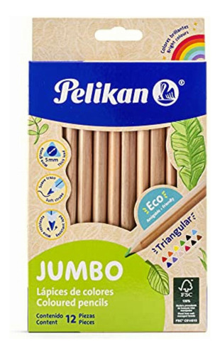Pelikan 30330328 Lápices De Colores Triangulares, Cuerpo De