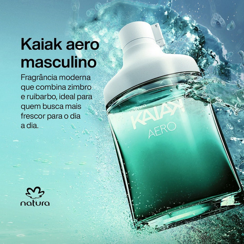 Imagem 4 de 5 de Deo Colônia Kaiak Aero Masculino 100ml - Natura