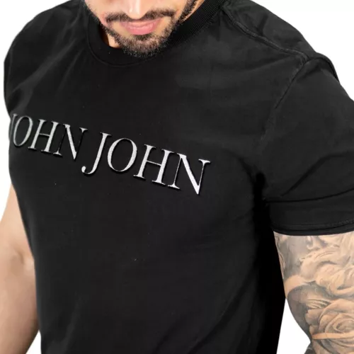 Camiseta John John Logo Preto - Outlet360