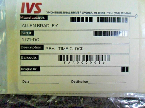 (h10) Allen-bradley 1771-dc Clock Module Ddq (Reacondicionado)