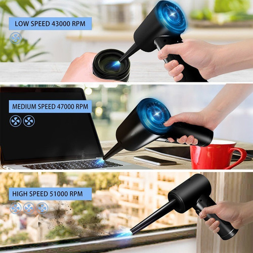 Mini Compresor De Aire Eléctrico Kit Limpieza Limpiar Polvol