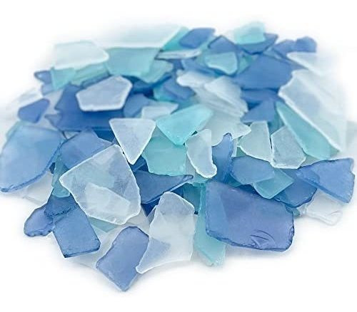 Vidrio Triturado Cobalto & Azul Claro & Transparente 24oz |