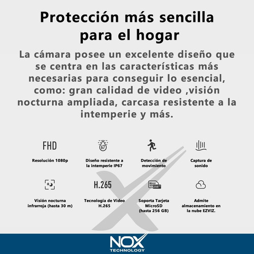 Imagen 4 de 9 de Cámara De Seguridad Exterior Ezviz Hikvision Full Hd 1080p!