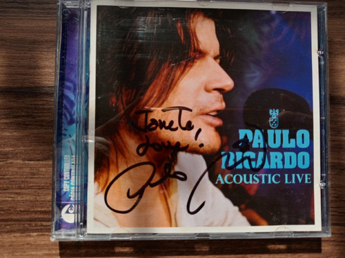 Cd Paulo Ricardo Acoustic Live Autografado (Usado)