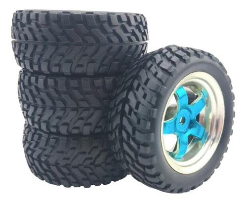 Neumático De Coche Rc Para Wltoys Rueda Azul 5 75x30mm