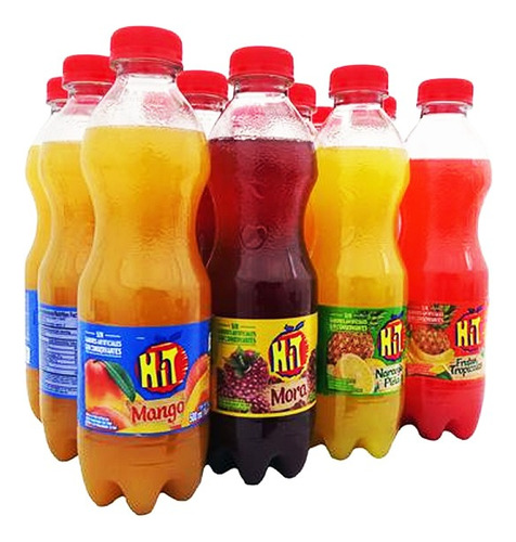 12 Jugos Hit De Frutas 500ml Surtidos