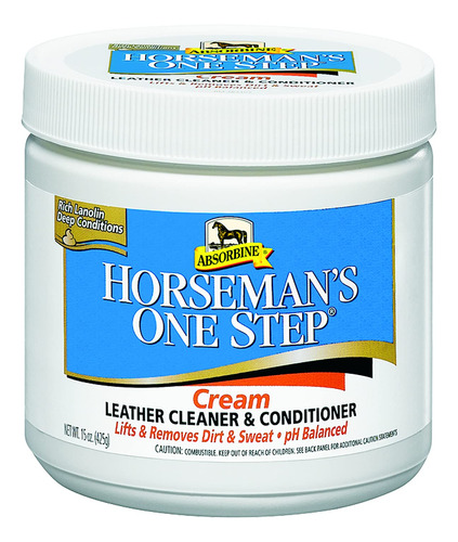 Absorbine Horsemans One Step - Crema Limpiadora Y Acondicio.