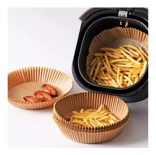 Moldes de Papel Air Fryer X50 Desechables Circulares Antiadherentes