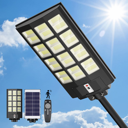 Lamvip Luces Solares De Calle De 1000 W Para Exteriores, Sen