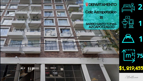 Venta De Departamento (70m2) A 1 Cuadra De Parque Azcapotzalco Y Metro Azcapotzalco. Db15-r21