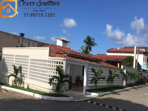 Imagem 2 de 18 de Casa Térrea 4/4 Em Condomínio Na Priscila Dutra - Lauro De Freitas - Ca00999 - 69958436