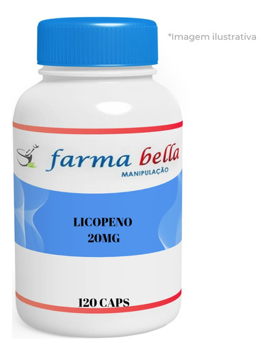 Licopeno 20mg Ativo Importado C/ 120 Cápsulas Original