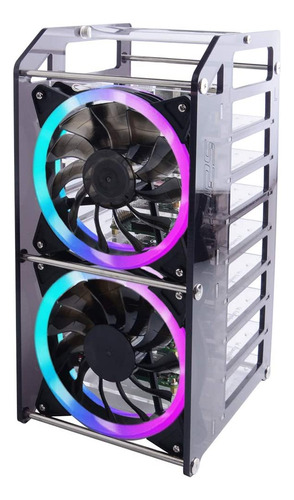 Geeekpi Raspberry Pi Cluster Case, Raspberry Pi Rack Case...