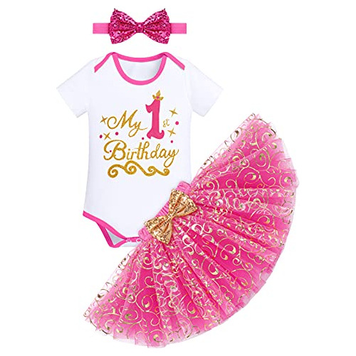 Baby Girls Deluxe Princess 1er 2do 3rd Traje De Cumplea...