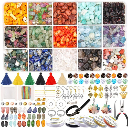 Kit De Fabricacion De Aretes Con Piedras Irregulares 1527 Pi