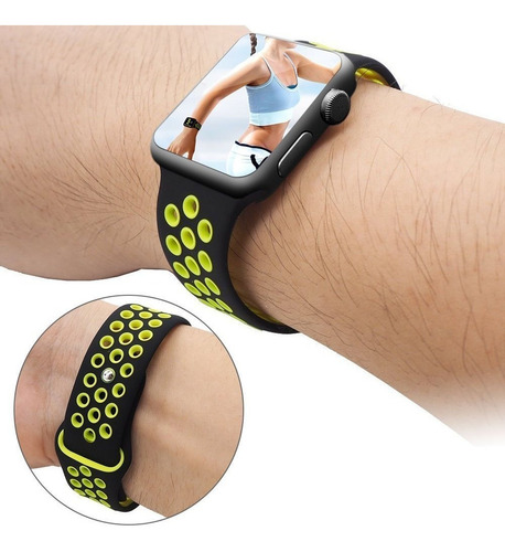 Imagen 2 de 3 de Correa Reloj Apple Nike Sport Silicon 38mm 40mm