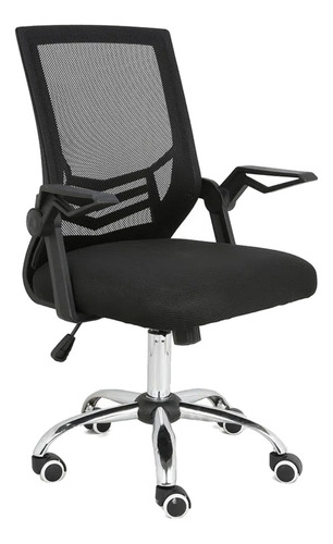 Cadeira de escritório Multilaser GA204 ergonômica  preta com estofado de mesh