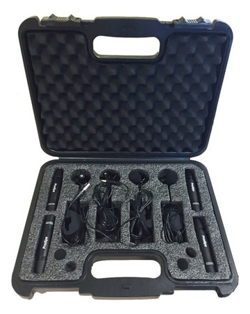 Prodipe Dl-21 Set De 4 Micrófonos Para Batería Color Negro