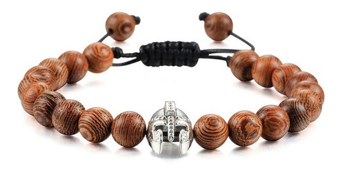 Pulseras Hombre Mujer Piedra Natural Madera Espartano Unisex