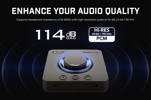 Creative Sound Blaster X4 De Alta Resolución De 24 Bits/192